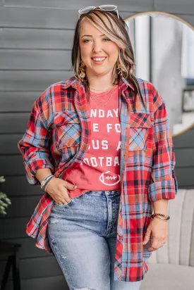 A Colorful Day Button Up Top