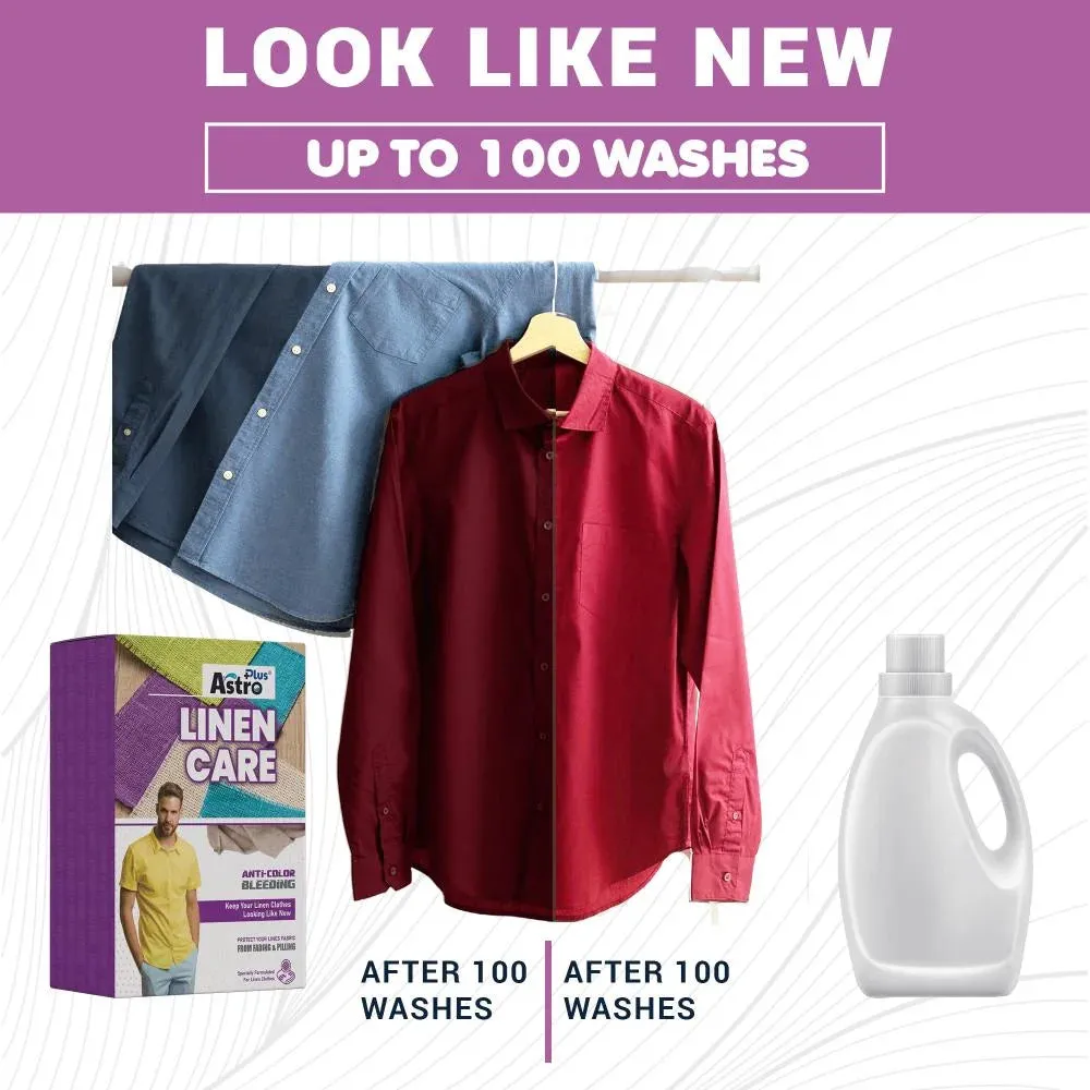 Astro Plus  Linen Care| Best Washing Liquid-Detergent For Linen Clothes-Fabric Gentle Wash for Linen, Silk, Chiffon, Cotton, Georgette, and Woolen