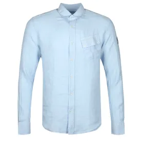 Belstaff Linen Pitch Shirt in Sky Blue