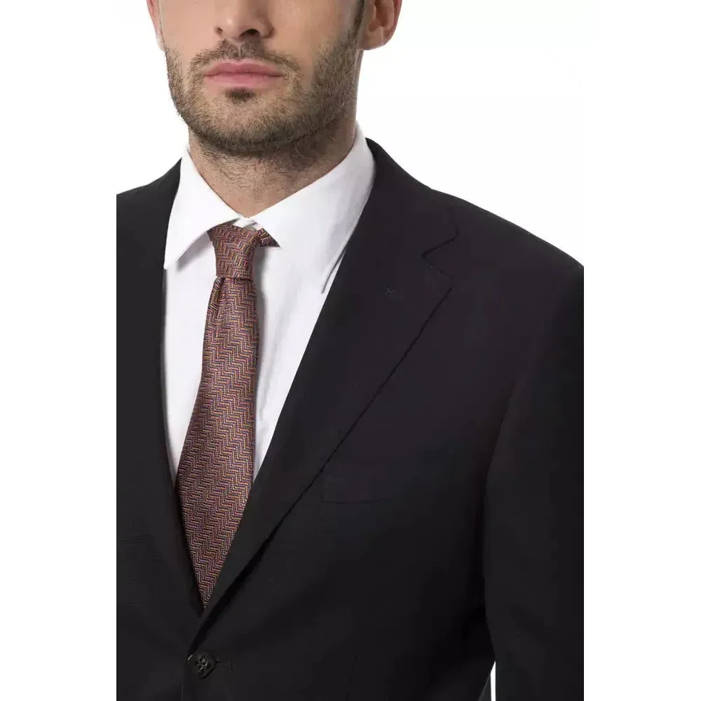 Billionaire Italian Couture Black Wool Men's Blazer