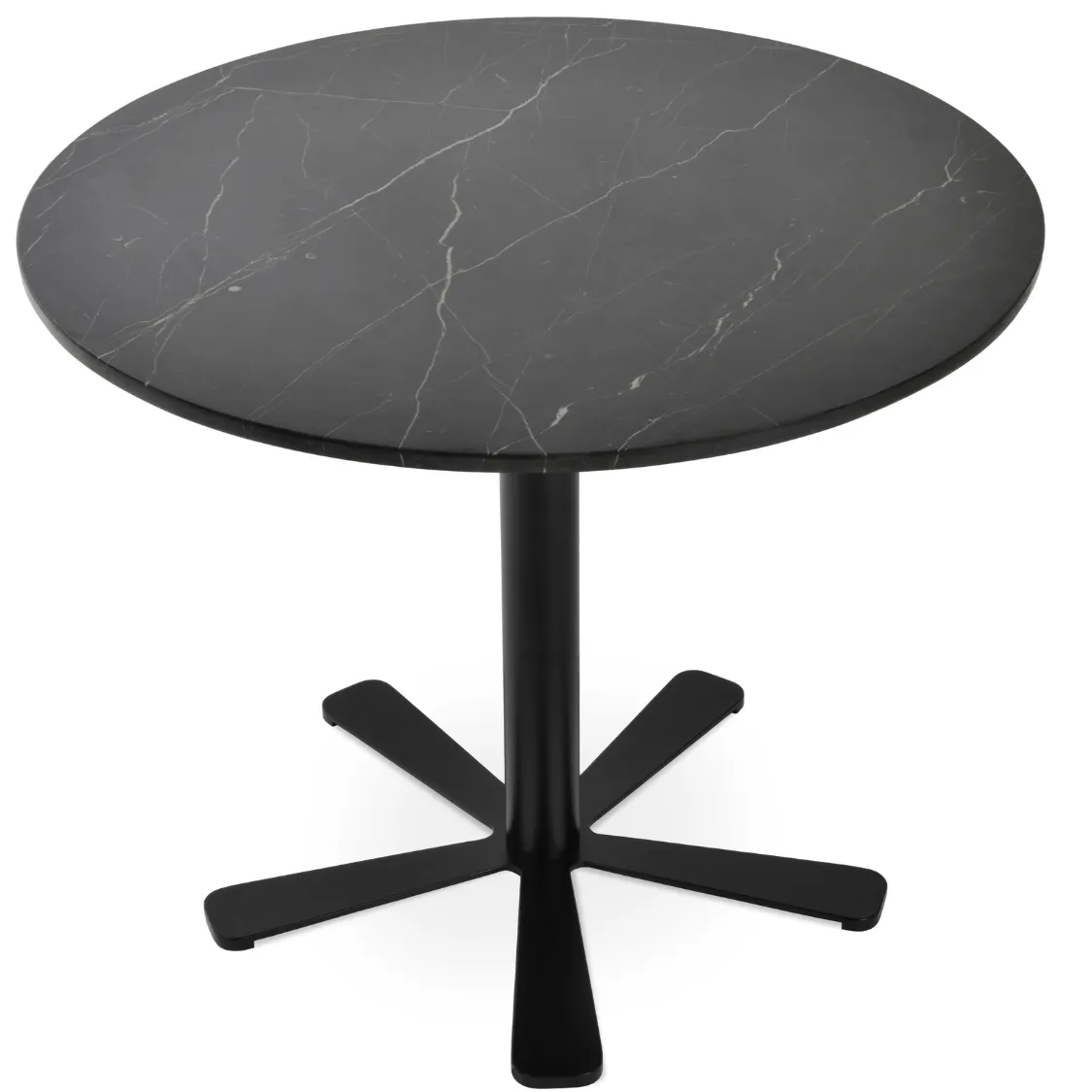 Black Marble Top Daisy Restaurants Table