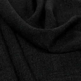 Black Melange Linen Fabric 965