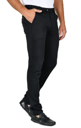 Black Slim-Fit Stretch Pant