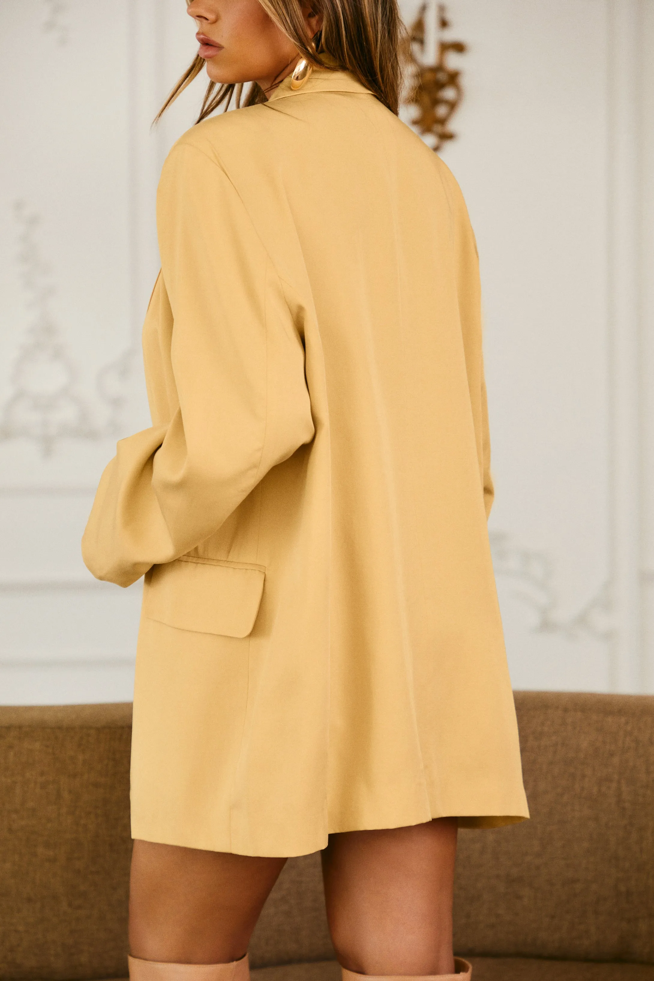 Brenda Oversized Blazer - Butter