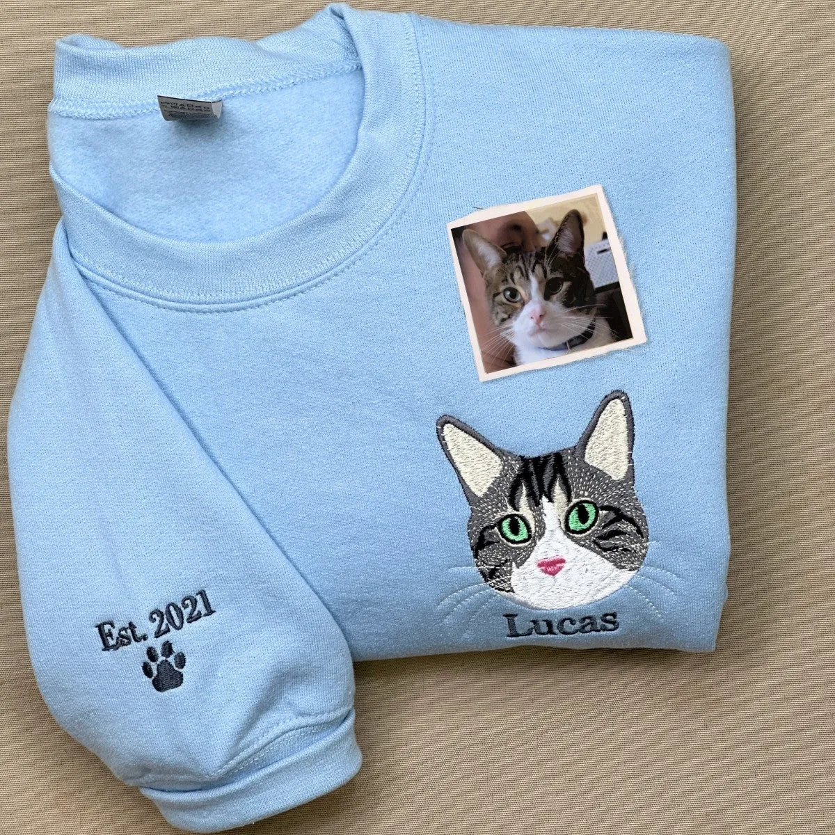 Cat Lover Multi-pack: Embroidered Crewneck Sweatshirts & Hoodies