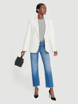 Frame - Boyfriend Blazer in Off White