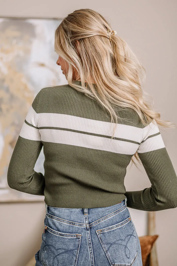 Full of Hope Fitted Ribbed Sweater