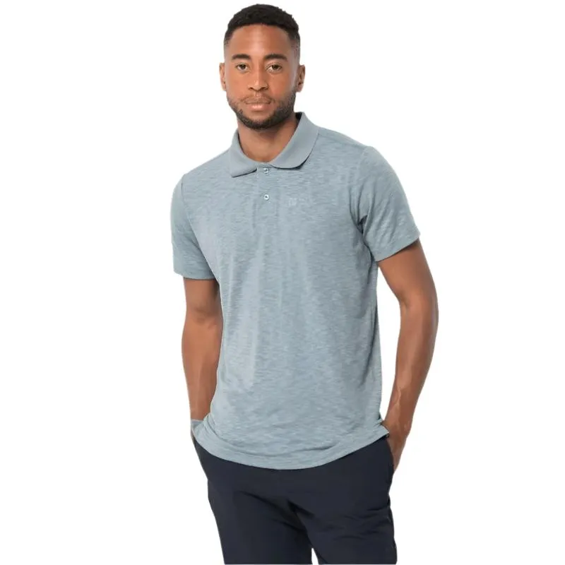 Jack Wolfskin Travel Polo Men's Shirt - Citadel Blue