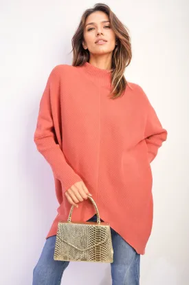 Janiyah Turtle Neck Longline Knitted Jumper