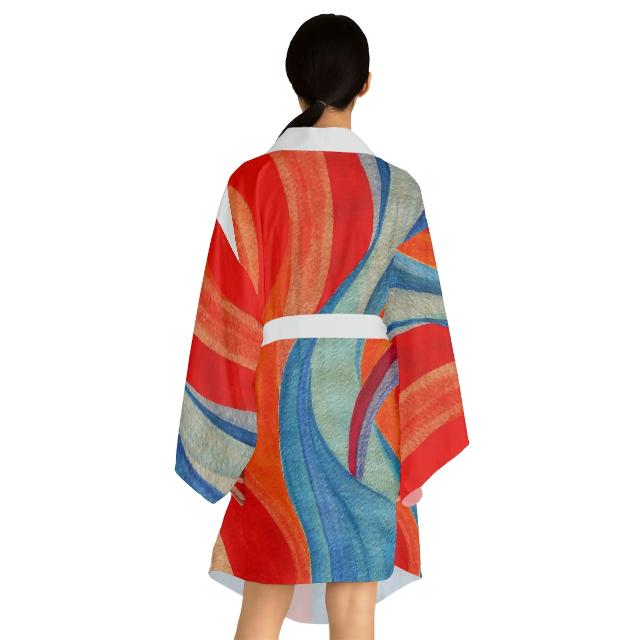 Long Sleeve Kimono Robe (AOP)