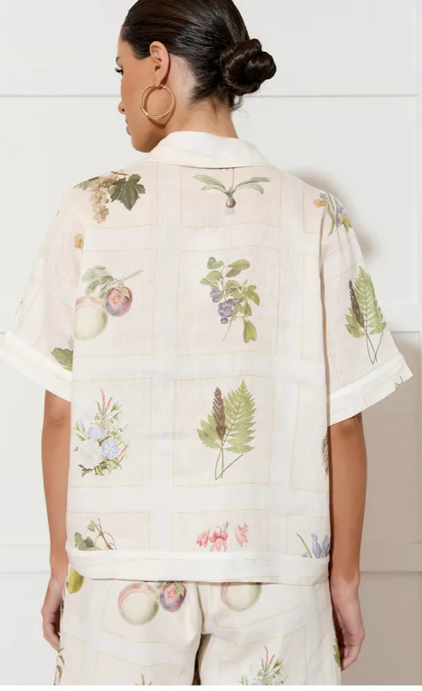 Millie Botanical Short Sleeve Shirt