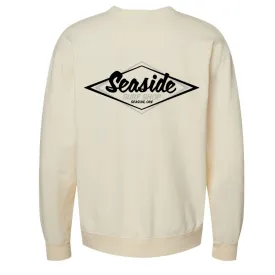 Seaside Surf Shop Vintage Logo Crew Sweatshirt - Ivory