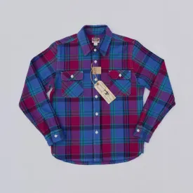 Ultra Heavy Duty Cotton Plaid Shirts with Turn-down Collar