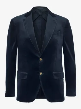 Velvet Notch Blazer - Navy